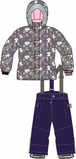 Комплект для девочки (куртка+полукомбинезон)