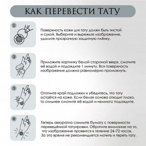 Татуировка на тело цветная "Приручи своего дракона" 6х6 см