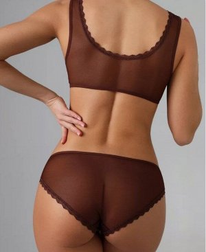 LUI et ELLE WSL035 coffe Трусы женские Слипы