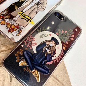 Чехол iPhone 11 KSTATI Autumn Girl в ассортименте