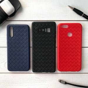 Чехол Xiaomi Redmi S2 Плетеный красный