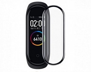 Защитное стекло Xiaomi Mi Band 5/6 3D Full черное