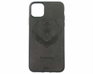Чехол iPhone 11 Pro Max KSTATI Тиснение (рык медведя)