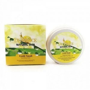 DEOPROCE Питательный крем с золотом и муцином улитки  Natural Skin Gold Snail Nourishing Cream
