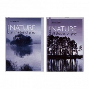 Блокнот А6, 40 листов на скрепке "Природа", МИКС