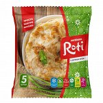 Лепешка Roti с зеленым луком (90г*5шт) ЗАМОРОЖЕННАЯ, Россия, 450г