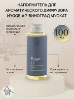 Наполнитель для ароматического диффузора Hygge #7 &quot;Виноград мускат&quot; 100 мл