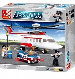 M38-B0363 Конструктор "Авиация.Вертолет" (259дет) в коробке