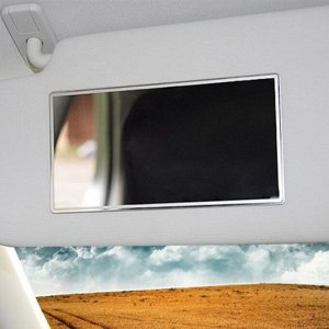 Зеркало на солнцезащитный козырек автомобиля, 11x6,5 см
