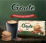 Печенье затяжное ГУТЭ Кофе. 72гр, Кофе-кокос-семена чиа (ORION GOUTE Coffee) 4*18г