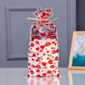 Пакет фасовочный БОПП, «Поцелуи» 15x30 см