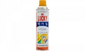 Краска-аэрозоль, золотая 530 мл, LUCKY