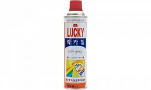 Краска-аэрозоль, красная 530 мл, LUCKY