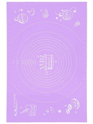 Коврик для теста 60*40*0,1см силиконовый, 100