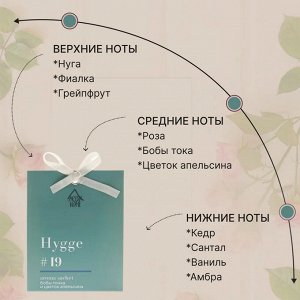 Саше ароматическое Hygge #19 "Бобы тонка и цветок апельсина"