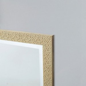 Зеркало с подсветкой, в багете, светлое золото, настенное, 60х80 см
