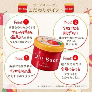 HOUSE OF ROSE Oh! Baby Apple Confiture - скраб для тела с ароматом яблочного конфитюра