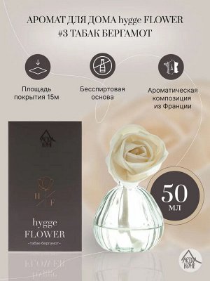 Аромат для дома Hygge Flower #3 "Табак бергамот" 50 мл