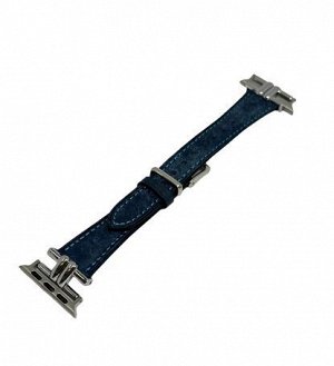 Ремешок Watch Series 38mm/40mm New leather band кожаный, синий