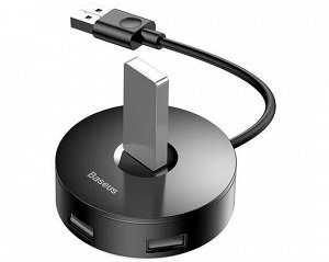 USB HUB Baseus round box USB3.0 to USB3.0+USB2.0*3, 1м черный (CAHUB-U01)