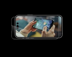Защитное стекло iPhone 15 Pro ANANK Anti-fingerprint (для игр, не отставляет отпечатков пальцев) матовое черное