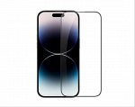 Защитное стекло iPhone 15 3D (тех упак) черное