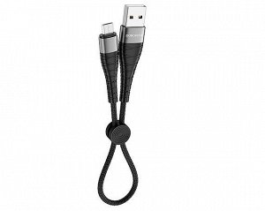 Кабель Borofone BX32 microUSB - USB черный, 0,25м