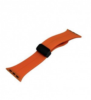 Ремешок Watch Series 38mm/40mm/41mm New Silicone band оранжевый #5