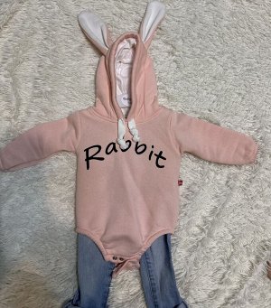 Боди утепленный Rabbit, Цвет: Персик