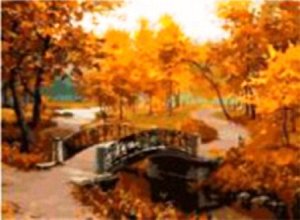 G071 Осенний пейзаж.Роспись на холсте(картина по номера