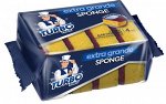 TURBOMAG Губка для посуды EXTRA GRANDE крупнопористая, 4 шт./60