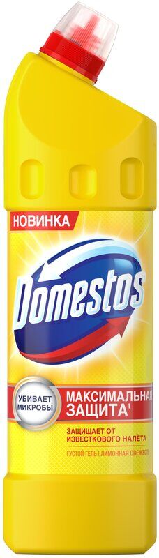 Domestos Чистящее средство для унитаза 1000мл Лимонная свежесть/12