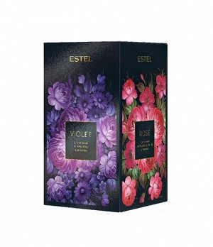 EF/VRVN Цветочная трилогия ESTEL (шампунь VIOLET; бальзам ROSE; гель для душа VERT)