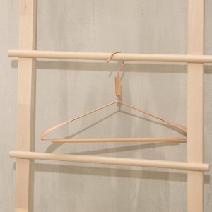 Плечики - вешалка для одежды с усиленными плечиками LaDо́m Laconique, 42x24x3,2 см, цвет розовый