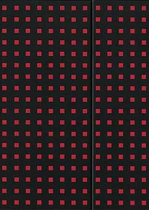 Записная книжка PaperOh Quadro B6.5 Черный на Красном линованная