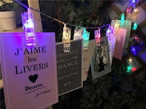 Гирлянда прищепка