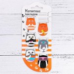 Магнитные закладки на подложке &quot;Кошачьи дела&quot;, 6 шт.