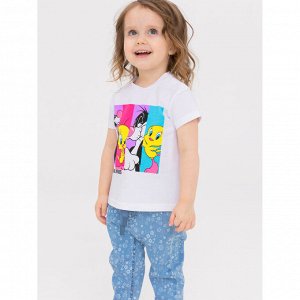 Фуфайка детская трикотажная для девочек (футболка)