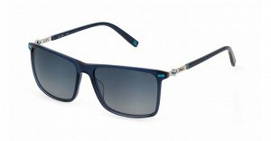 Солнцезащитные очки премиум качества мужские Фила / FILA SFI447 0U11 blu trasparente blue gradient