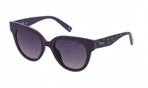 Солнцезащитные очки премиум качества, женские FILA SFI119 09NU shiny violet, violet gradient