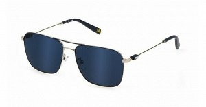 Солнцезащитные очки премиум качества мужские Фила / FILA SFI456 F94Y silver blue