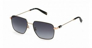 Солнцезащитные очки премиум качества, унисекс FILA SFI457 302Y gold, smoke gradient smoke