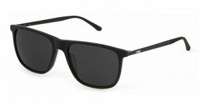 Солнцезащитные очки премиум качества мужские Фила / FILA SFI299 0703 matt sandblasted black smoke