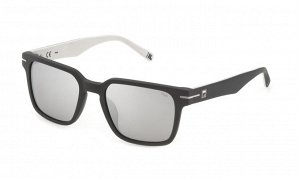 Солнцезащитные очки премиум качества мужские Фила / FILA SFI209 L46X matt grey smoke mirror silver