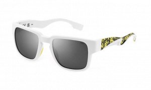 Солнцезащитные очки премиум качества мужские Фила / FILA SFI463 5WWP white smoke mirror silver