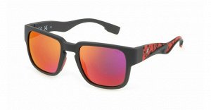 Солнцезащитные очки премиум качества мужские Фила / FILA SFI463 I41P grey smoke multilayer red