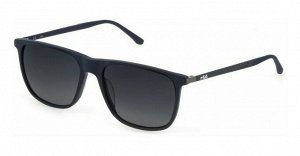 Солнцезащитные очки премиум качества мужские Фила / FILA SFI299 991M matt dark blue blue gradient