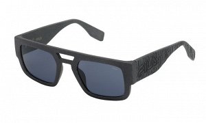 Солнцезащитные очки премиум качества мужские Фила / FILA SFI085 0U28 matt black smoke