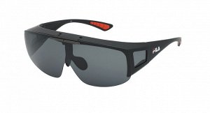 Солнцезащитные очки премиум качества мужские Фила / FILA SFI126 U28P matt black smoke