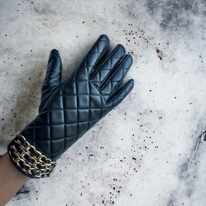Перчатки женские цвет черный